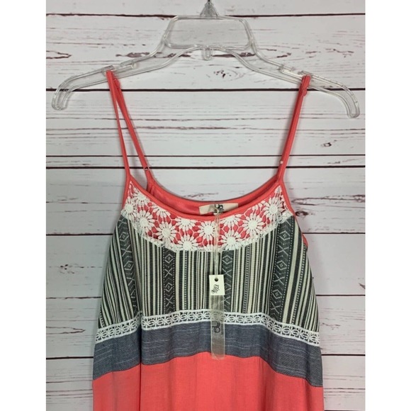 Ya Los Angeles Boutique Women's M Medium Coral Sleeveless Dress NEW With TAGS - Picture 5 of 12